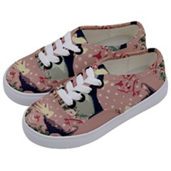 Rose Floral Doll Kids  Classic Low Top Sneakers by snowwhitegirl
