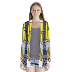 2451 Trill Cover Final Drape Collar Cardigan by RWTFSWIMWEAR