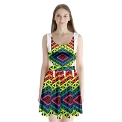 Hamsa Of God Split Back Mini Dress  by CruxMagic