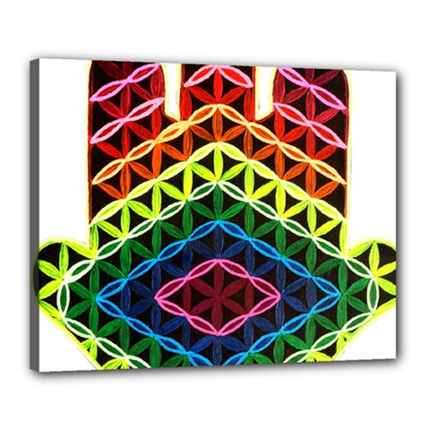 Hamsa Canvas 20  X 16  (stretched) by CruxMagic