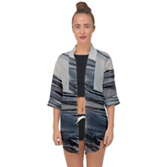 Space Drift Open Front Chiffon Kimono by WILLBIRDWELL