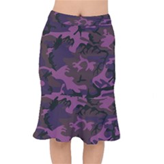 Camouflage Violet Mermaid Skirt by snowwhitegirl