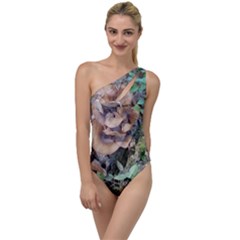Abstract Of Mushroom To One Side Swimsuit by canvasngiftshop