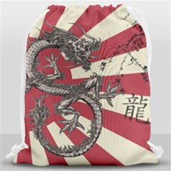 Rising Sun Flag Drawstring Bag (large) by Valentinaart