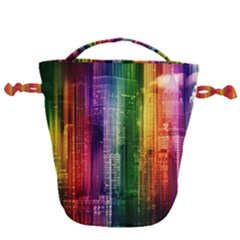 Skyline Light Rays Gloss Upgrade Drawstring Bucket Bag by Nexatart