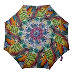 Watercolor Mermaid Hook Handle Umbrellas (small) by chellerayartisans