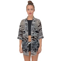 Snake Skin Open Front Chiffon Kimono by WILLBIRDWELL