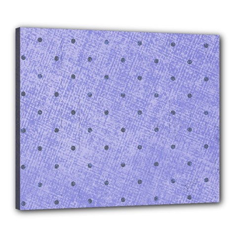 Dot Blue Canvas 24  X 20  (stretched) by vintage2030
