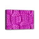 Knitted Wool Square Green Mini Canvas 6  x 4  (Stretched) View1