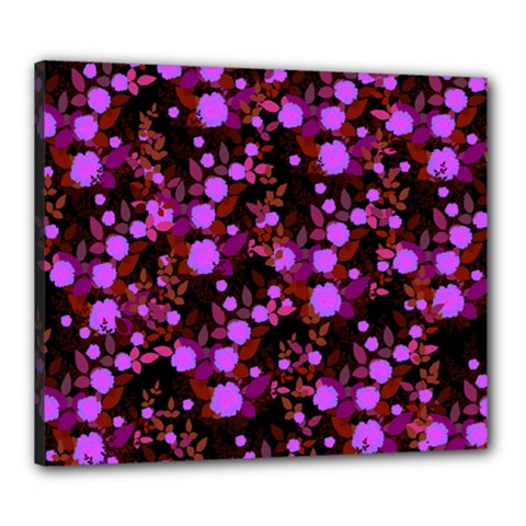 Purple Red  Roses Canvas 24  X 20  (stretched) by snowwhitegirl