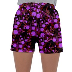 Purple Red  Roses Sleepwear Shorts by snowwhitegirl