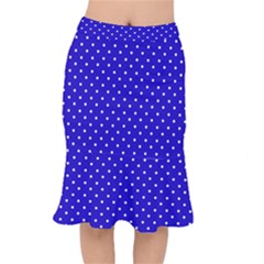 Little  Dots Royal Blue Mermaid Skirt by snowwhitegirl