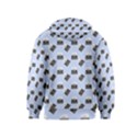 Retro Typewriter Blue Pattern Kids  Zipper Hoodie View2