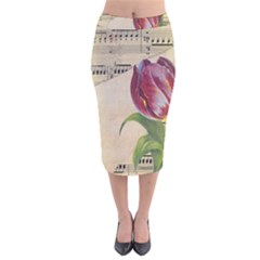 Tulip 1229027 1920 Velvet Midi Pencil Skirt by vintage2030