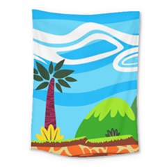 Landscape Background Nature Sky Medium Tapestry by Sapixe