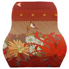 Abstract Background Flower Design Car Seat Back Cushion  by Sapixe