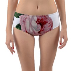Rose 1078272 1920 Reversible Mid-waist Bikini Bottoms by vintage2030