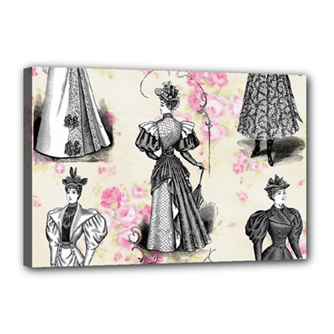 Vintage 1064132 1920 Canvas 18  X 12  (stretched) by vintage2030