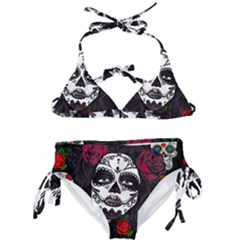 Mexican Skull Lady Kids  Classic Bikini Set by snowwhitegirl