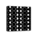 Black And White Pattern Mini Canvas 4  x 4  (Stretched) View1
