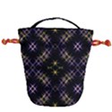 Seamless Background Abstract Vector Drawstring Bucket Bag View1