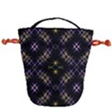 Seamless Background Abstract Vector Drawstring Bucket Bag View2