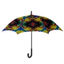 Kaleidoscope Art Pattern Ornament Hook Handle Umbrellas (Medium) View3
