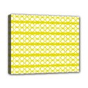 Circles Lines Yellow Modern Pattern Canvas 10  x 8  (Stretched) View1