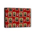 Mona Lisa Frame Pattern Red Mini Canvas 7  x 5  (Stretched) View1