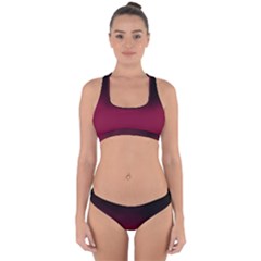 Ombre Cross Back Hipster Bikini Set by Valentinaart