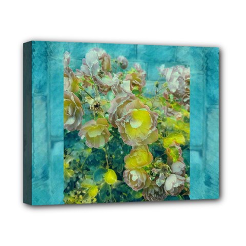 Bloom In Vintage Ornate Style Canvas 10  X 8  (stretched) by pepitasart