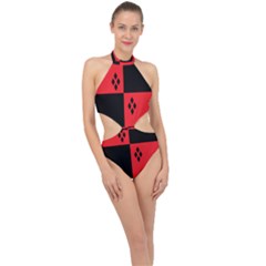 Harley Halter Side Cut Swimsuit by raeraeshescrafty