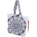 Textura Model Texture Design Lines Drawstring Tote Bag View1