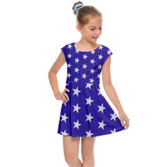 Day Independence July Background Kids Cap Sleeve Dress by Simbadda