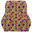 Multicolored Linear Pattern Design Car Seat Velour Cushion  View1