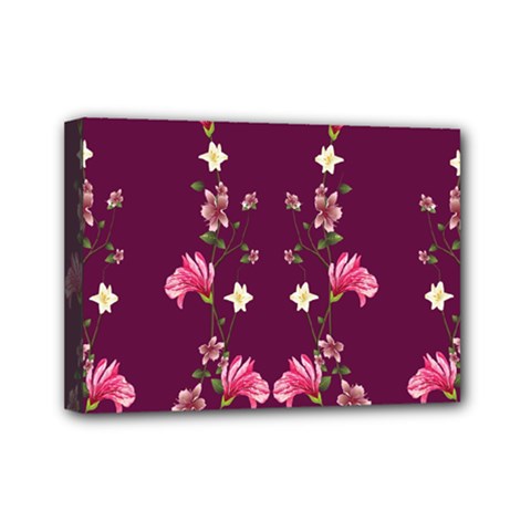 New Motif Design Textile New Design Mini Canvas 7  X 5  (stretched) by Simbadda