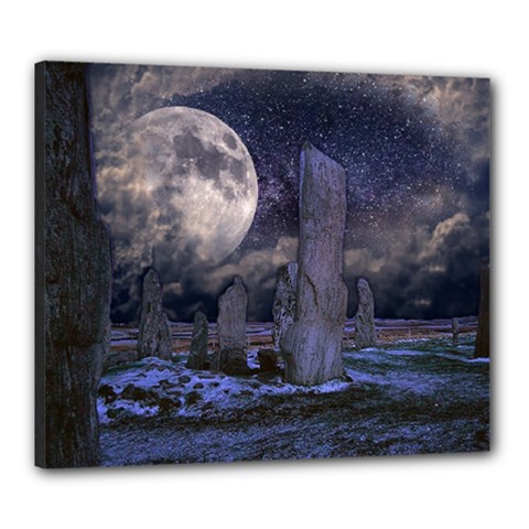 Place Of Worship Scotland Celts Canvas 24  X 20  (stretched) by Simbadda
