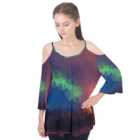 Abstract Texture Background Flutter Tees by Simbadda