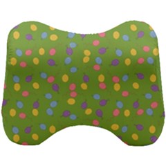 Balloon Grass Party Green Purple Head Support Cushion by Simbadda