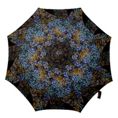 Multi Color Tile Twirl Octagon Hook Handle Umbrellas (medium) by Simbadda