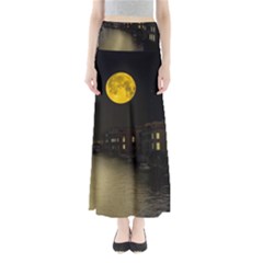 Travel Architecture Tourism Venice Full Length Maxi Skirt by Celenk