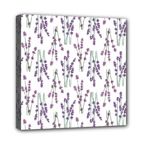 Flower Pattern Pattern Design Mini Canvas 8  X 8  (stretched) by Celenk