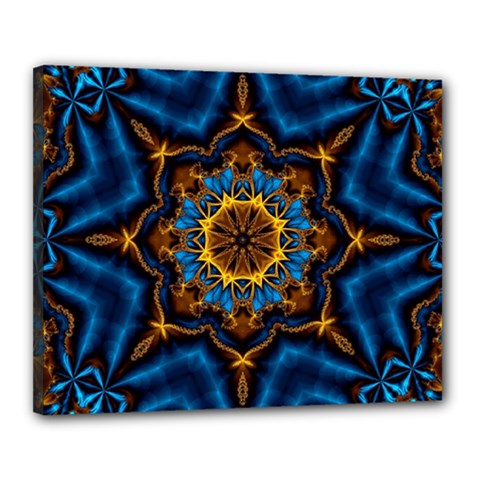 Pattern Abstract Background Art Canvas 20  X 16  (stretched) by Celenk