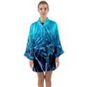Background Structure Lines Long Sleeve Kimono Robe View1