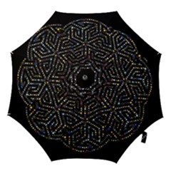 Symbol Wheel Mandala Design Hook Handle Umbrellas (medium) by Simbadda