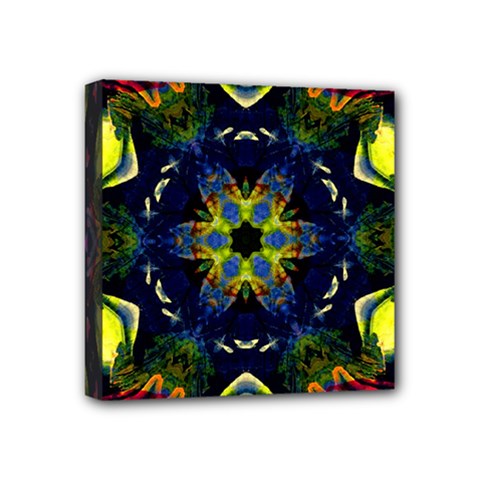 Chakra Art Healing Mandala Mini Canvas 4  X 4  (stretched) by Simbadda