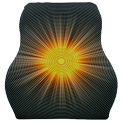 Background Mandala Sun Rays Car Seat Velour Cushion  by Simbadda