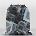 3d Cube Fantasy Square Shape Drawstring Bag (Small) View2