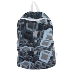 3d Cube Fantasy Square Shape Foldable Lightweight Backpack by Simbadda