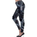 3d Cube Fantasy Square Shape Lightweight Velour Leggings View3